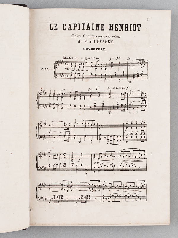 photo n°3 : Le Capitaine Henriot. Opéra comique en trois actes. Poëme de Victorien Sardou & G. Vaëz. Musique de F. A. Gevaert