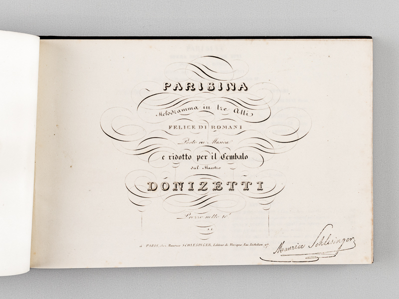 photo n°2 : Parisina. Melodramma in tre Atti. Felice di Romani.