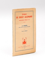 Etudes de Droit allemand. Mélanges Oflag II B : La Commune dans l'Etat national-socialiste [ Edition originale ]