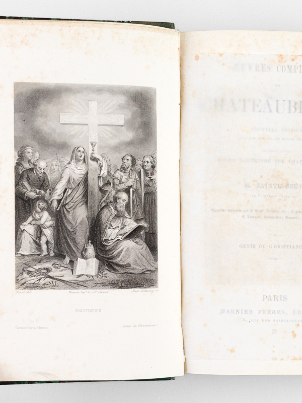 photo n°7 : Oeuvres complètes de Chateaubriand (12 Tomes - Complet) Tome 1 : Etude sur Chateaubriand - Essai sur les Révolutions anciennes et modernes ; 2 : Génie du Christianisme ; 3  : Atala - René - Le dernier Abencérage - Les Na