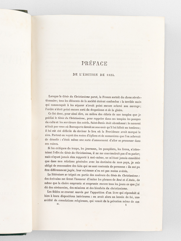 photo n°8 : Oeuvres complètes de Chateaubriand (12 Tomes - Complet) Tome 1 : Etude sur Chateaubriand - Essai sur les Révolutions anciennes et modernes ; 2 : Génie du Christianisme ; 3  : Atala - René - Le dernier Abencérage - Les Na