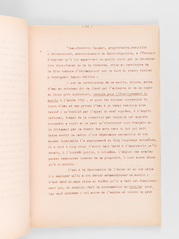 photo n°3 : Notes pour servir à l'histoire des Usines Peugeot.