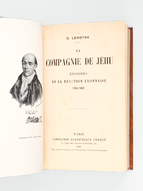 photo n°8 : [ Lot de 8 Titres : ] La Fille de Louis XVI. Marie-Thérèse-Charlotte de France Duchesse d'Angoulême. Le Temple. L'Echange. L'Exil [ On joint : ] La Compagnie de Jéhu, Episodes de la Réaction Lyonnaise 1794-1800 [ On joint