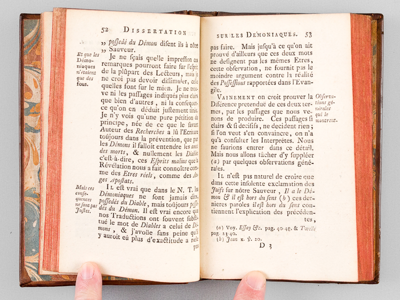photo n°5 : Le sens littéral de l'Ecriture Sainte, défendu Contre les principales Objections des Anti-scripturaires Et des  Incrédules Modernes. Traduit de l'Anglois de Mr. Stackhouse avec une Dissertation du Traducteur sur les Démoniaques