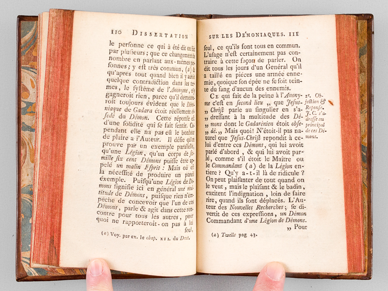 photo n°7 : Le sens littéral de l'Ecriture Sainte, défendu Contre les principales Objections des Anti-scripturaires Et des  Incrédules Modernes. Traduit de l'Anglois de Mr. Stackhouse avec une Dissertation du Traducteur sur les Démoniaques