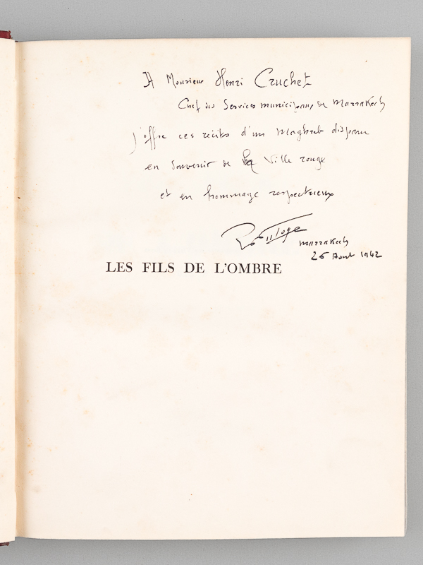 photo n°2 : Les Fils de l'Ombre [ Exemplaire dédicacé par l'auteur ]