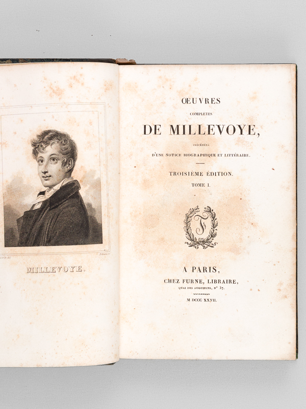 photo n°2 : Oeuvres complètes de Millevoye (4 Tomes - Complet)