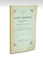 Réunion extraordinaire dans la Charente-Inférieure et dans la Dordogne du 7 au 16 Septembre 1887. Bulletin de la Société Géologique de France. Troisième Série. Tome Quinzième