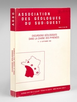 Excursions géologiques dans la chaîne des Pyrénées 17-21 septembre 1984. Association des géologues du Sud-Ouest [ Contient notamment : ] Géologie des Zones Nord et Sous-Pyrénéennes de la partie orient