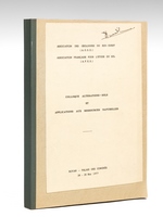 Colloque altération-sols et applications aux ressources naturelles. Colloque de Royan Palais des Congrès 25-25 Mai 1977