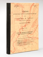 Etude des Processus sédimentaires dans l'Estuaire de la Gironde. Thèse de Doctorat d'Etat ès Sciences naturelles présentée à l'Université de Bordeaux I pour obtenir le grade de Docteur ès Sciences. S