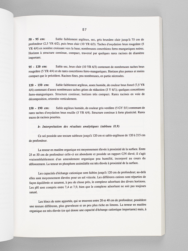 photo n°8 : Le Vignoble de Saint-Emilion : Répartition des Sols et Fonctionnement hydrique ; incidences sur le comportement de la vigne et la maturation du raisin. Thèse pour le doctorat de l'Université de Bordeaux II Mention oenologie - Amp&eacu