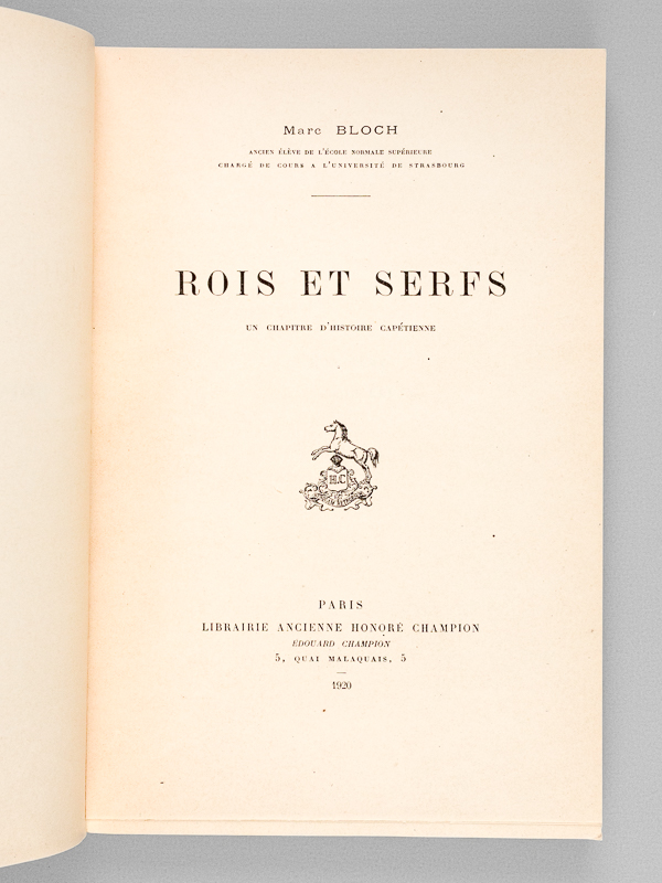 photo n°2 : Rois et Serfs. Un chapitre d'histoire chrétienne. [ Edition originale ]
