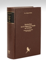 Recherches sur la Seigneurie Rurale en Lorraine d'après les plus anciens censiers (IXe - XIIe siècles)