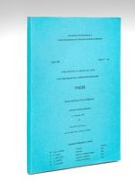 L'organisation du service de santé dans les maquis de la Résistance française. Thèse pour le Doctorat en Médecine présentée et soutenue publiquement le 3 novembre 1981