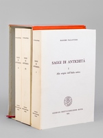 Saggi di Antichità (3 Volumi - Complet) Vol. I : Alle origini dell'Italia antica - Vol. II : Documenti per la storia dell civiltà etrusca - Vol. III : Immagini e alternative di arte antica