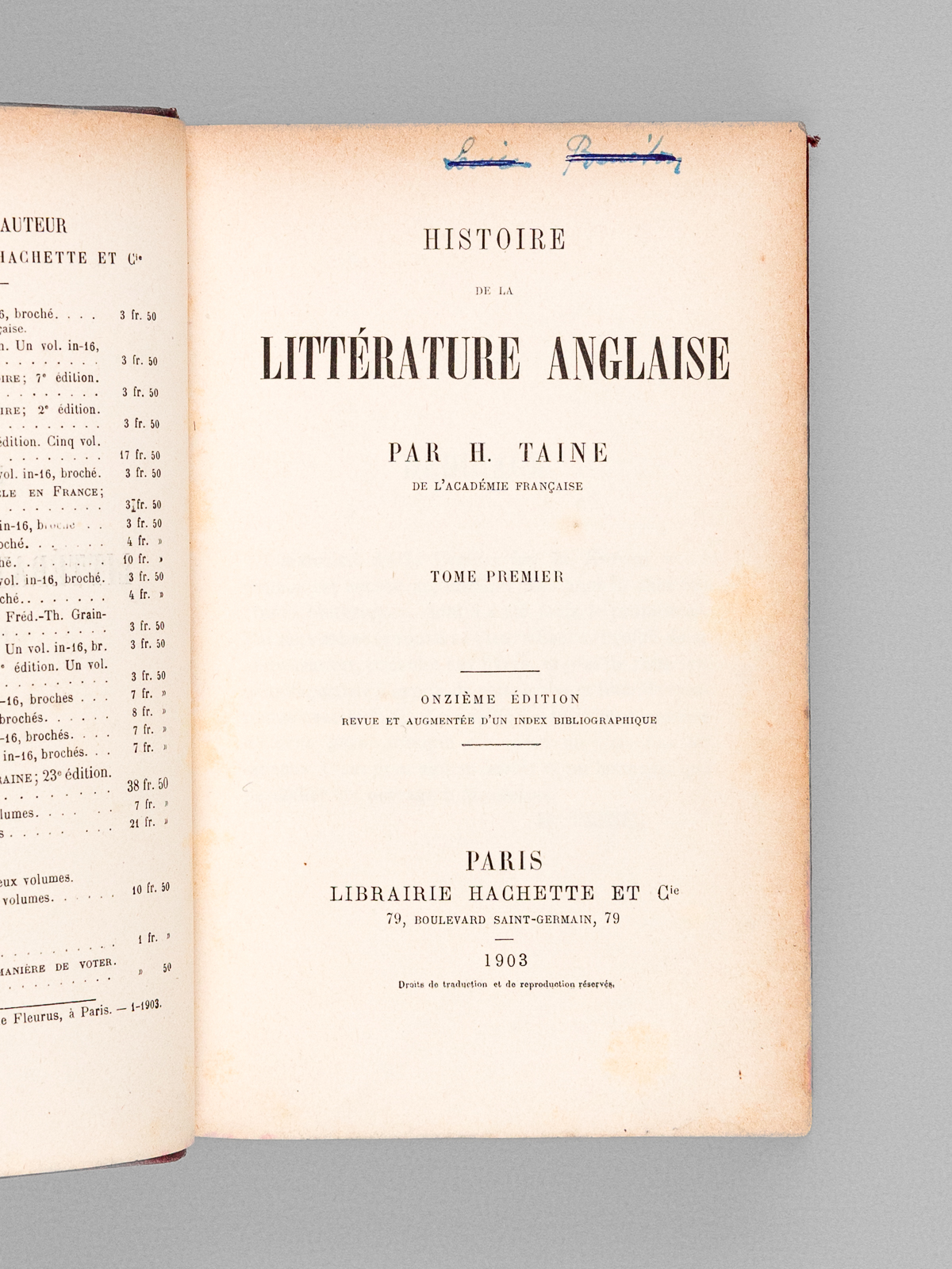 photo n°2 : Histoire de la Littérature Anglaise (5 Tomes - Complet)