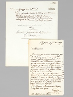[ Lettre autographe signée ] 1 L.A.S. d'une page datée de Besançon, le 5 juillet 1807, adressée à Dijon à M. Antoine, ancien ingénieur en chef des Ponts et Chaussées, membre de plusieurs acadé
