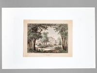 Château Batailley (Pauillac - Médoc) à M. Constant Halphen [ Gravure originale en couleurs ]