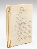 Cours manuscrit de Code civil [ Notes de cours manuscrites d'un étudiant, Léon Lemaigre-Dubreuil, Janvier 1822 ] [ On joint :] Cours de M. Duranton 16 janvier 1822
