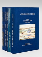 Chronique d'Hier. 1939-1945 (6 Tomes - Complet) [ Edition originale ] Tome I : La Vie du Léon. Du Canton de Lesneven à la Baie de Morlaix et à l'Aber Wrac'h ; Tome II : La Vie du Finistère. Du Léon en Trégor et en