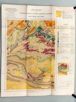 Carte géologique des Plaines du Dra au sud de l'Anti-Atlas Central. Agadir - Tissinnt - Oued - Zemoul