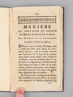 Manière de Prévenir et Guérir les Maladies des Gencives & des Dents