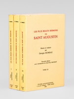 Les plus beaux sermons de Saint Augustin ( 3 tomes, complet). Réunis et traduits par Georges Humeau.