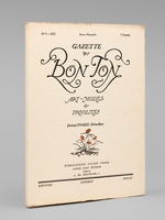 Gazette du Bon Ton. Art - Modes & Frivolités. Année 1922 - 5e Année - Numéro 9 - Revue Mensuelle [ Avec 8 croquis en couleurs sur 8 et 4 planches en couleurs sur 8 ]