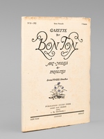 Gazette du Bon Ton. Art - Modes & Frivolités. Année 1922 - 5e Année - Numéro 10 - Revue Mensuelle [ Avec 8 croquis en couleurs sur 8 et 2 planches en couleurs sur 8 ]