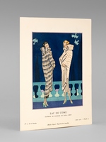 Lac de Côme. Manteaux de Fourrure de Max.-A. Leroy (Planche 54 - Gazette du Bon Ton. Art - Modes & Frivolités. Année 1924 - Numéro 10)