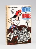 En feuilletant l'Histoire de France du Front Populaire à nos jours [ Livre dédicacé par l'auteur avec un dessin original ]