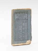 Mercure de France. Numéro 29 du Samedi 18 Juillet 1789