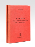 (4 Volumes) Arie, Canzonette E Balli, a Tre, a Quattro E a Cinque Voci Con Liuto, di Horatio Vecchi ; Musica Del Passato (Da Intavolature Antiche) ; Airs de Court (Secolo XVI) dal Thesaurus Harmonicus di J.B. Besard ; Saggio Sulla Melodia Popolare Del Cin