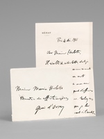Lettre autographe signée datée de Paris, le 4 décembre 1911, à en-tête du Sénat : 'Cher Maurice Herbette, Il résulte de votre lettre, dont je vous remercie, qu'à aucun moment je n'ai dit ou écr