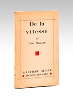 De la vitesse [ édition originale ]