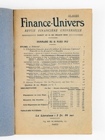 Finance-Univers, Revue Financière Universelle [ ex 'Revue Financière Universelle', numéro du 15 mars 1913, i.e. numéro 26 ]