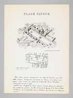 Les places de Rome [ Place du Capitole - Place Navone - Place du Peuple - Dossier manuscrit d'un élève architecte de 2e classe de l'ERAB (Ecole Régionale d'Architecture de Bordeaux) en 1962 ]
