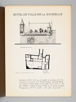 Deux édifices publics [ Hôtel de Ville de La Rochelle - Le Grand Théâtre de Bordeaux - Dossier manuscrit d'un élève architecte de 2e classe de l'ERAB (Ecole Régionale d'Architecture de Bordeaux) en 1962 ]