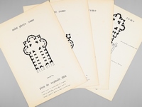Saint Pierre de Rome [ Basilique Saint-Pierre - Dossier manuscrit d'un élève architecte de 1ère classe de l'ERAB (Ecole Régionale d'Architecture de Bordeaux) en 1961 ]