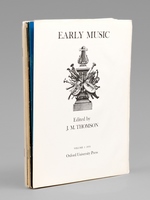 Early Music [ Contents, Register, Index for years from 1973 to 1989 ] : Volume I 1973 (contents), Vol. 3 1975 ( Register + Contents), 1974 (Register + Contents), 1976 (Register), Register of Early Instruments makers (oct. 1976), Register of Early Instrume