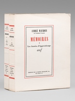 Mémoires (2 Tomes - Complet) [ Edition originale ] Tome I : Les Années d'Apprentissage ; Tome II : Les Années de Travail