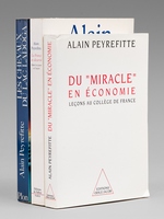 [ Lot de 3 essais dédicacés par l'auteur à Maurice Druon ] Les chevaux du Lac Ladoga - La France en désarroi. Entre les peurs et l'espoir - Du 'Miracle' en économie. Leçons au Collège de France