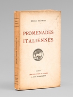 Promenades italiennes [ Livre dédicacé par l'auteur à Maurice Druon ]