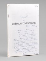 Julien Green et ses Contemporains : le cas Mauriac [ Tiré-à-part d'un article - Dédicacé par l'auteur à Maurice Druon