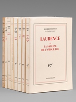 [ Lot de 8 livres sur le th&egrave;me de Laurence, tous sauf un d&eacute;dicac&eacute;s &agrave; Maurice Druon ] Laurence ou la sagesse de l'amour fou - L'amour confiance. Conte pour Laurence. - L'esprit de la for&ecirc;t. Contes pour Laurence. - La raiso