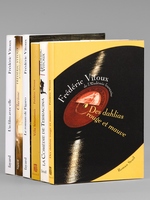 [ Lot de 6 romans d&eacute;dicac&eacute;s par l'auteur &agrave; Maurice Druon ] Un Film avec elle - Clarisse - Le roman de Figaro - La Com&eacute;die de Terracina - Des Dahlias rouge et mauve