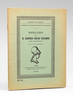 Installation de M. L&eacute;opold S&eacute;dar Sengor comme Associ&eacute; Etranger. S&eacute;ance du mardi 16 d&eacute;cembre 1969