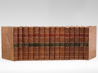 Oeuvres de Denis Diderot, publi&eacute;es, sur les manuscrits de l'auteur, par Jacques-Andr&eacute; Naigeon (15 Tomes - Complet) Tome I : Philosophie morale ; Tome II : Math&eacute;matiques, Lettre sur les aveugles, Recherches sur le Beau... ; Tome III :