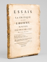 Essais sur la Critique et sur l'Homme.